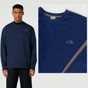 North Face Blue Fleece Crew Pullover Sweatshirt Size XL